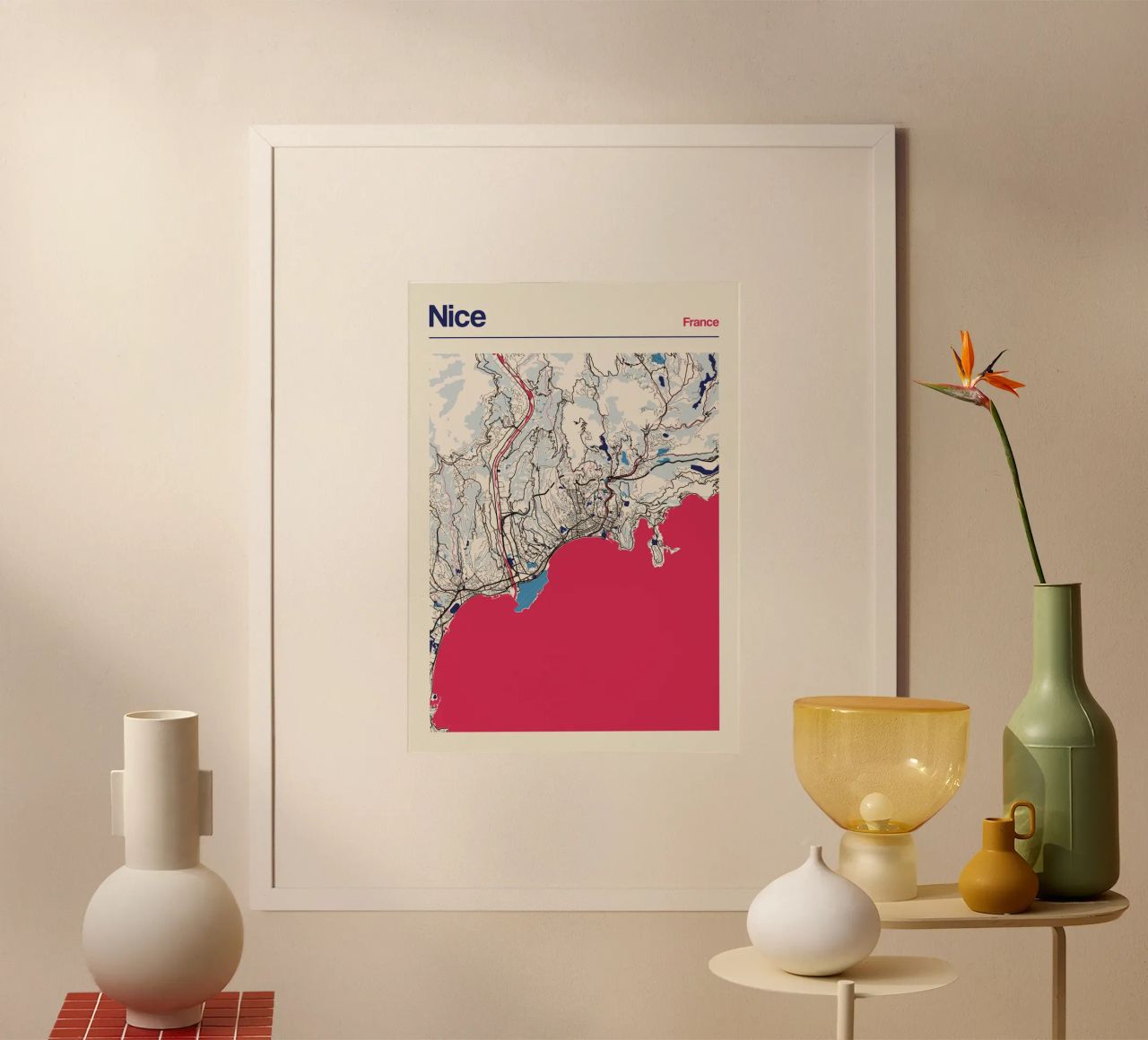 Coastal Nice poster by MOOODZART