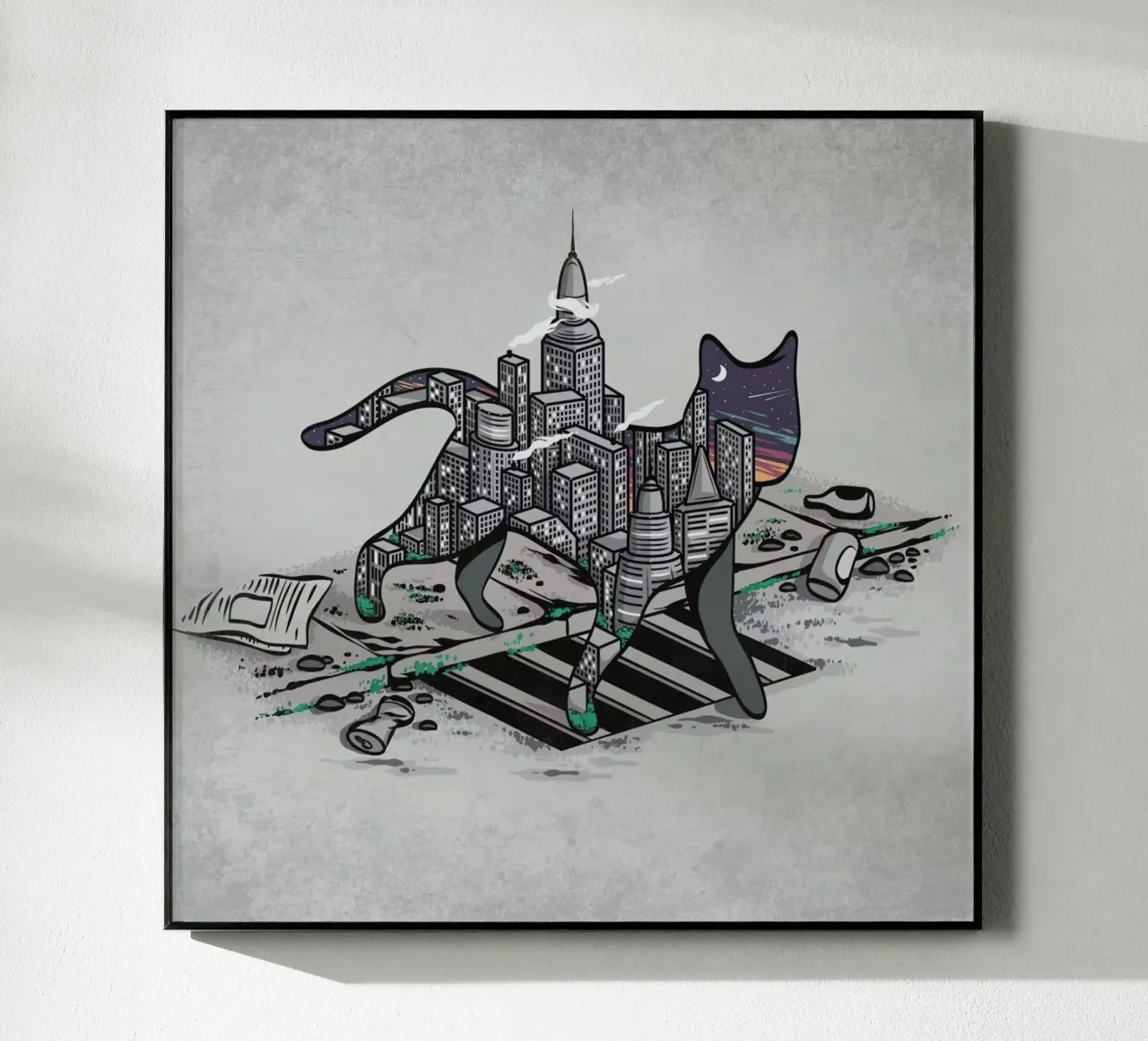 City Cat product.type.acrylglas common.byCreator Robert Richter