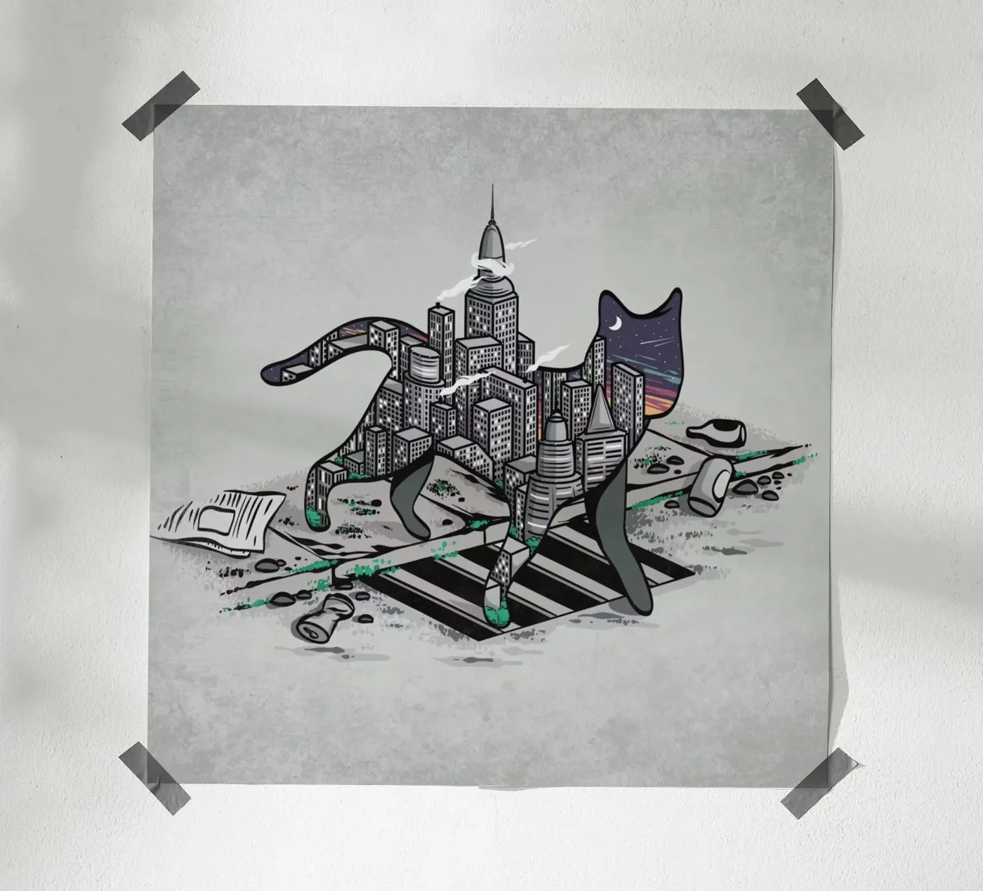 City Cat poster da Robert Richter