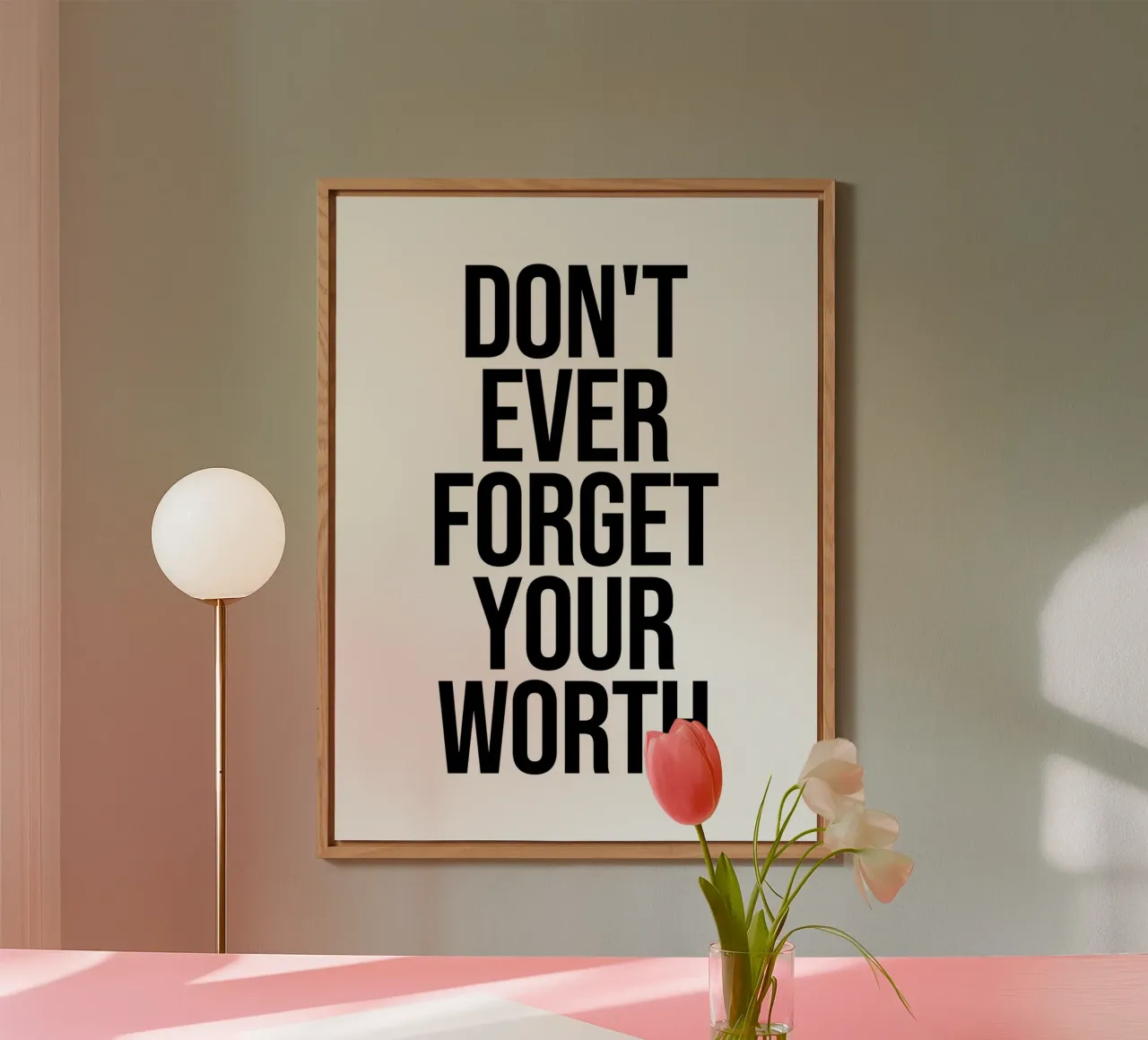 Vergessen Sie nie Ihren Wert Zitat Forex-Platte von Paigaam Studio