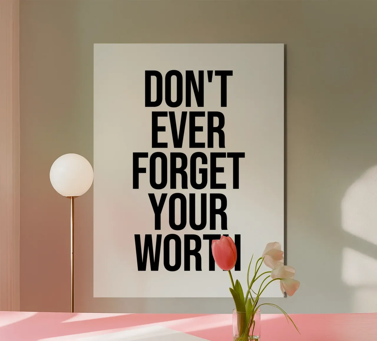 Vergessen Sie nie Ihren Wert Zitat Forex-Platte von Paigaam Studio