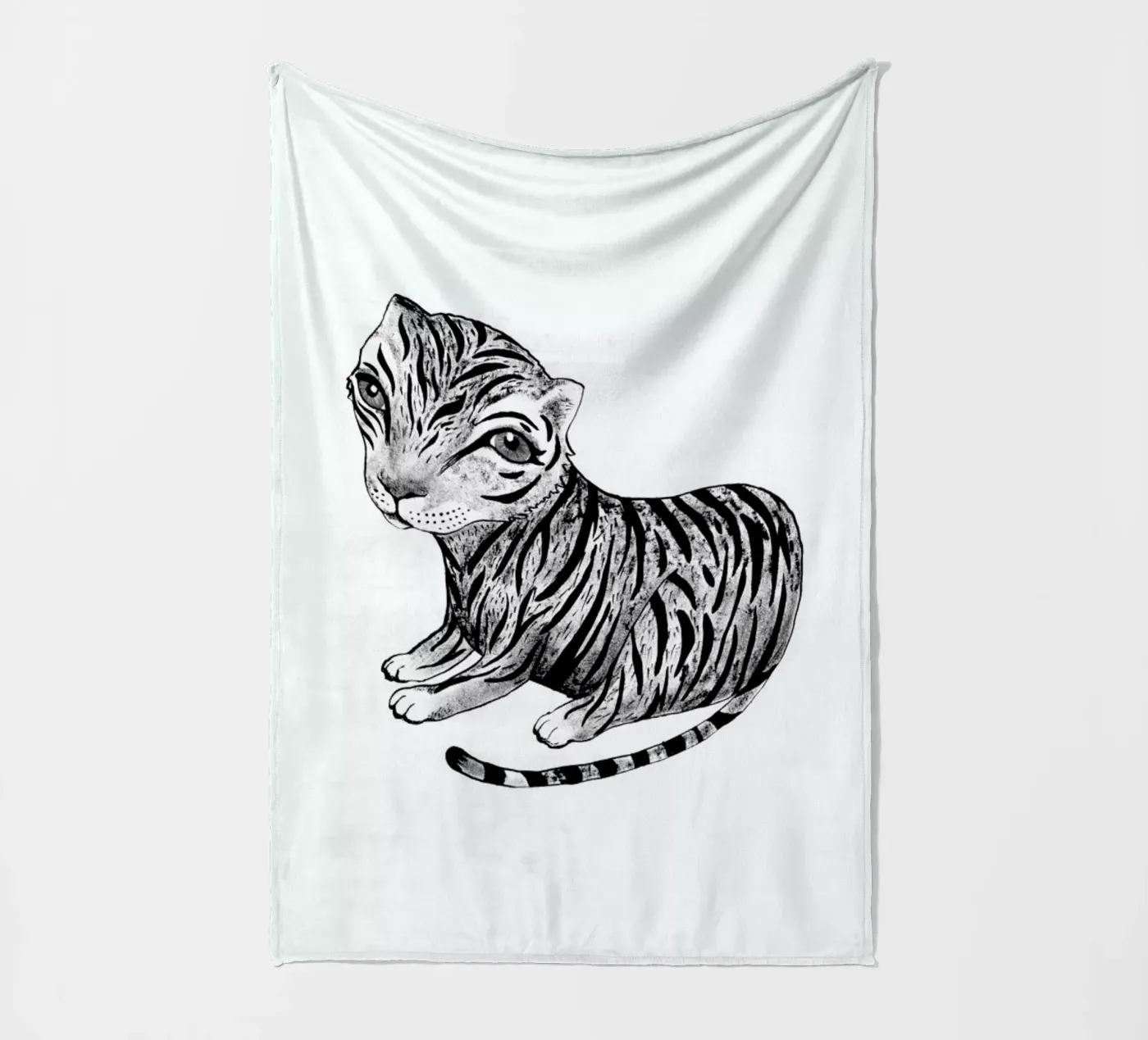 Tiger fleece blanket by Tvinkla