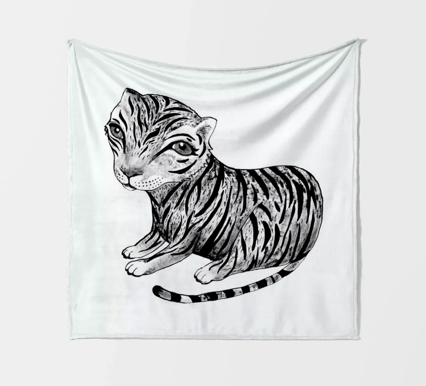 Tiger fleece blanket by Tvinkla