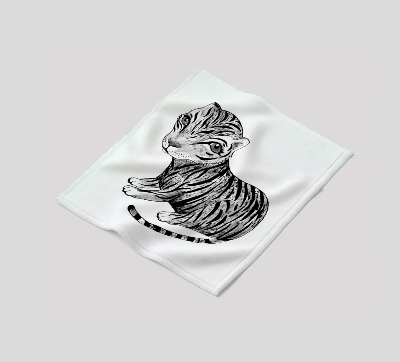 Tiger fleece blanket by Tvinkla