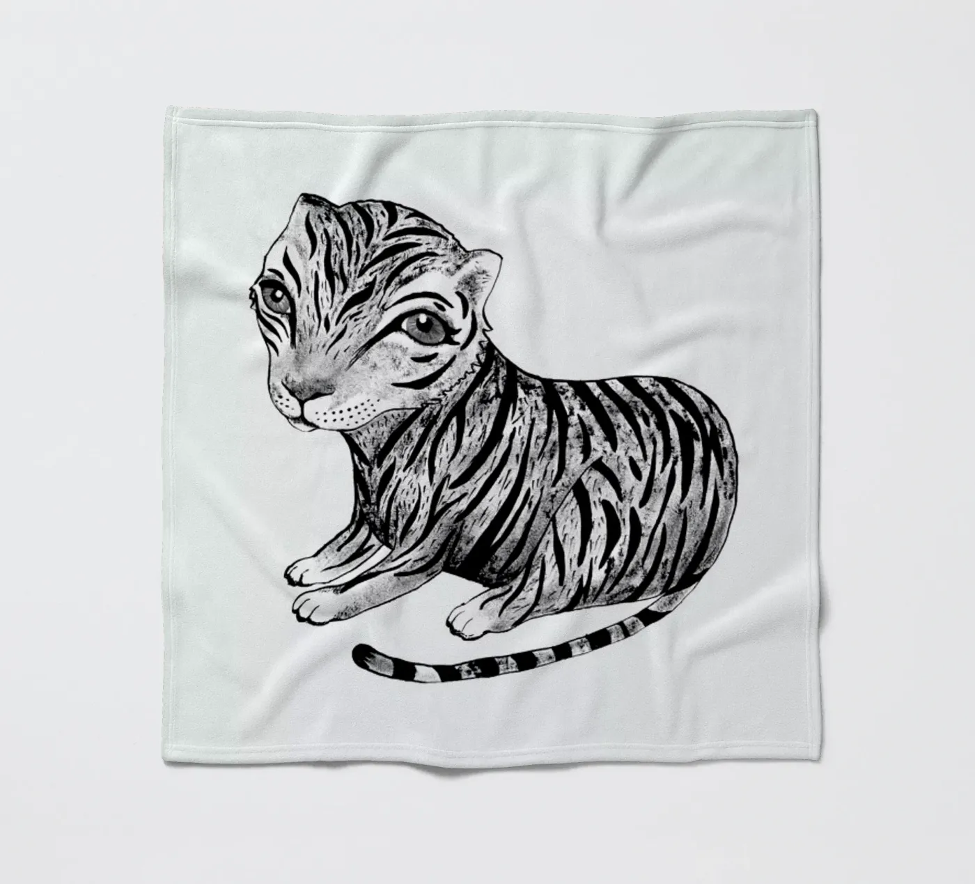 Tiger fleece blanket by Tvinkla