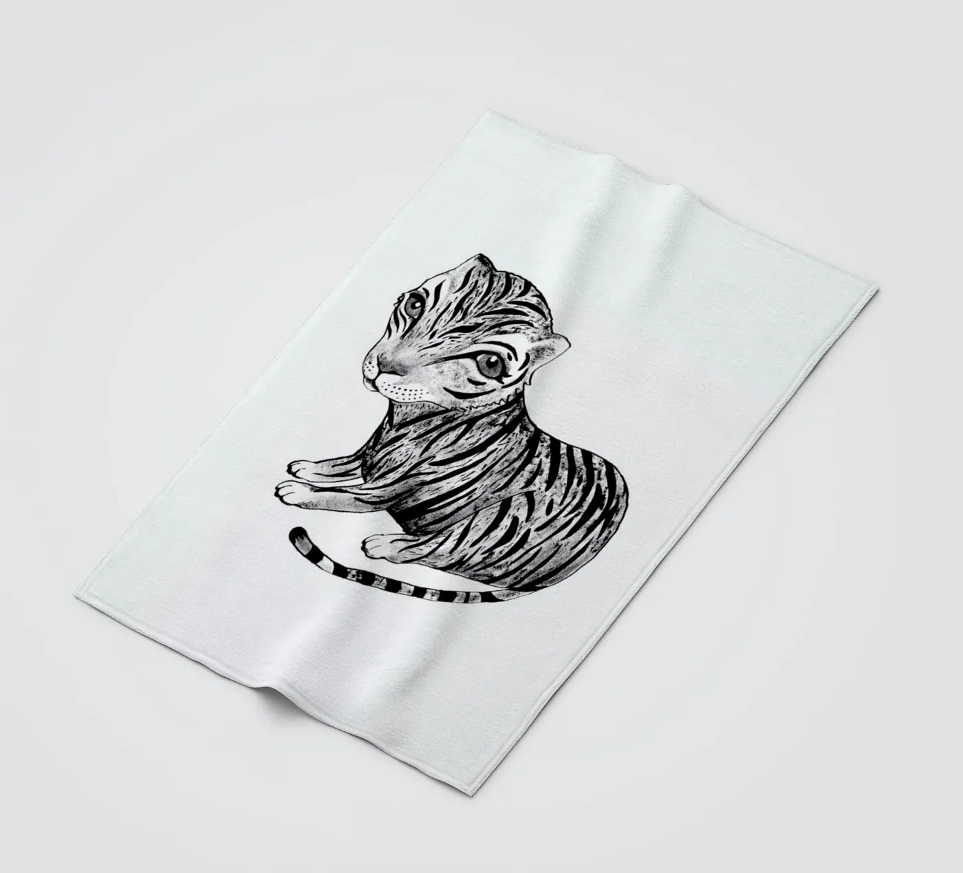 Tiger fleece blanket by Tvinkla