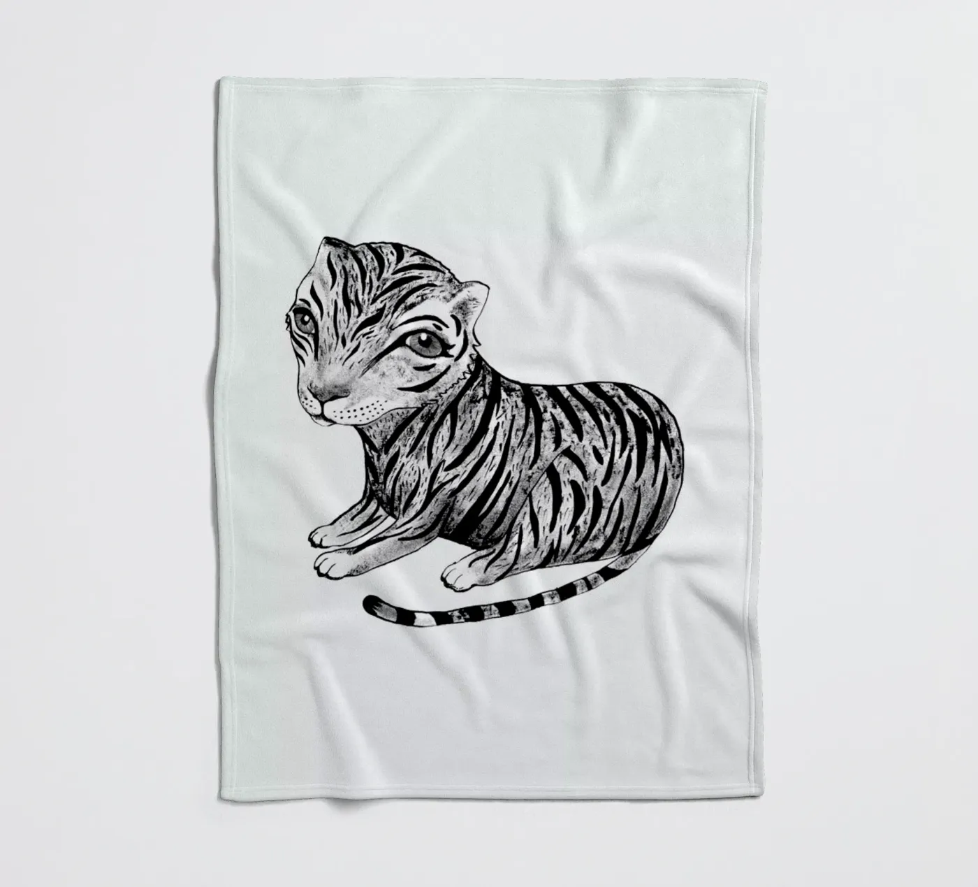 Tiger fleece blanket by Tvinkla