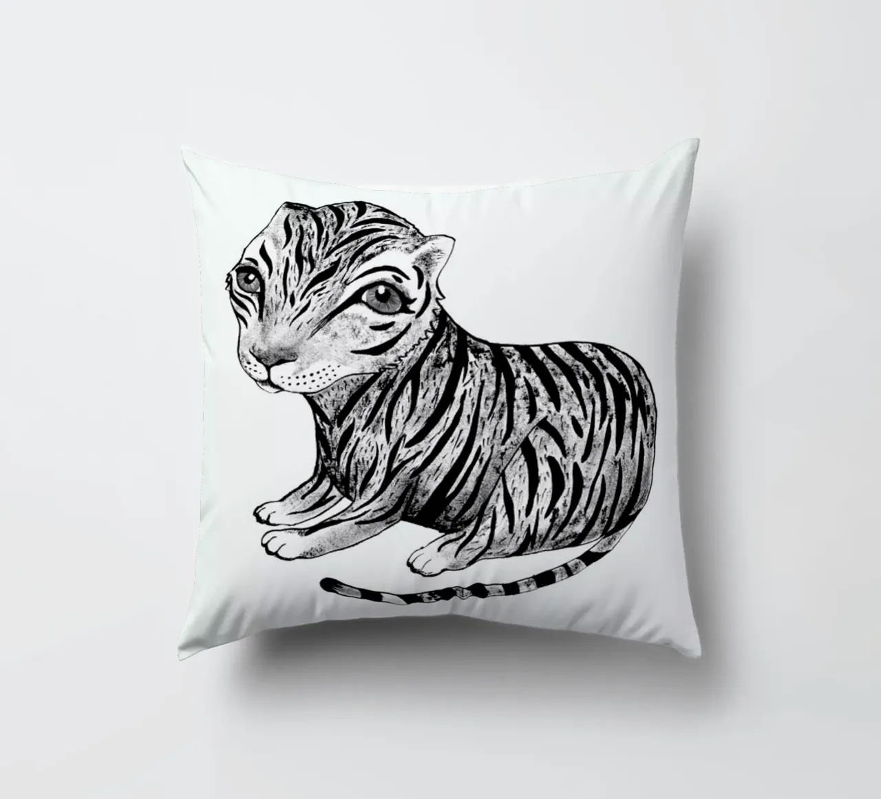 Tiger decorative cushion by Tvinkla