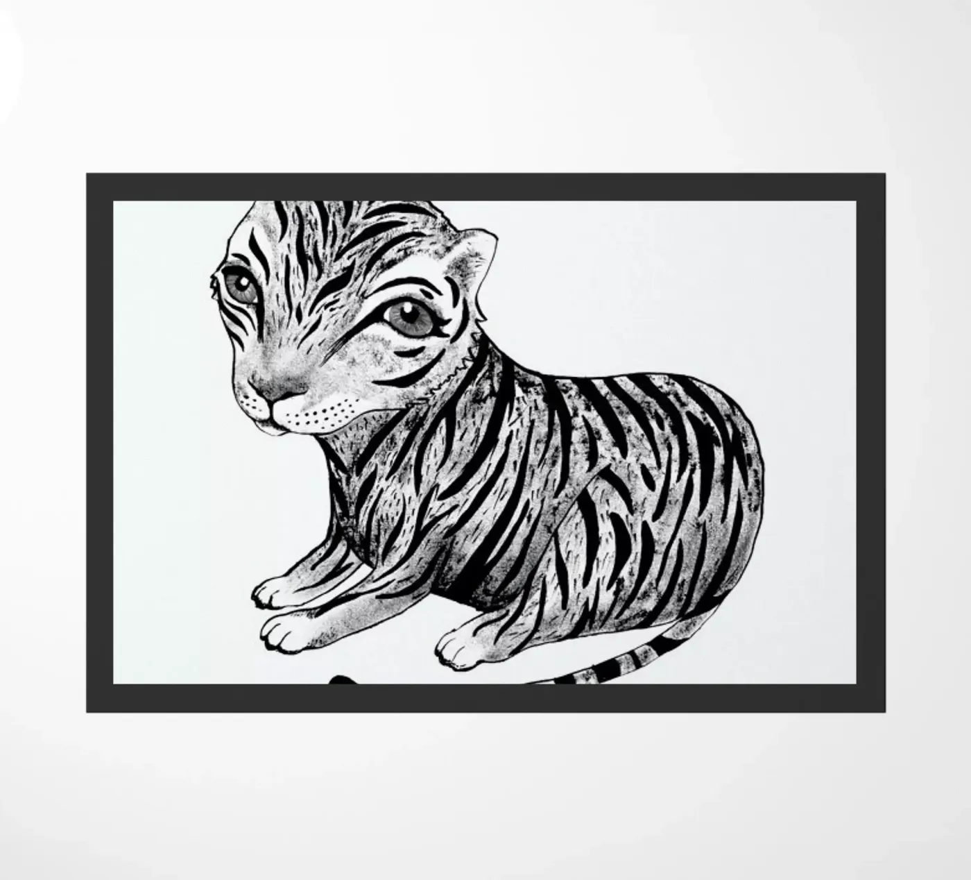 Tiger deurmat van Tvinkla