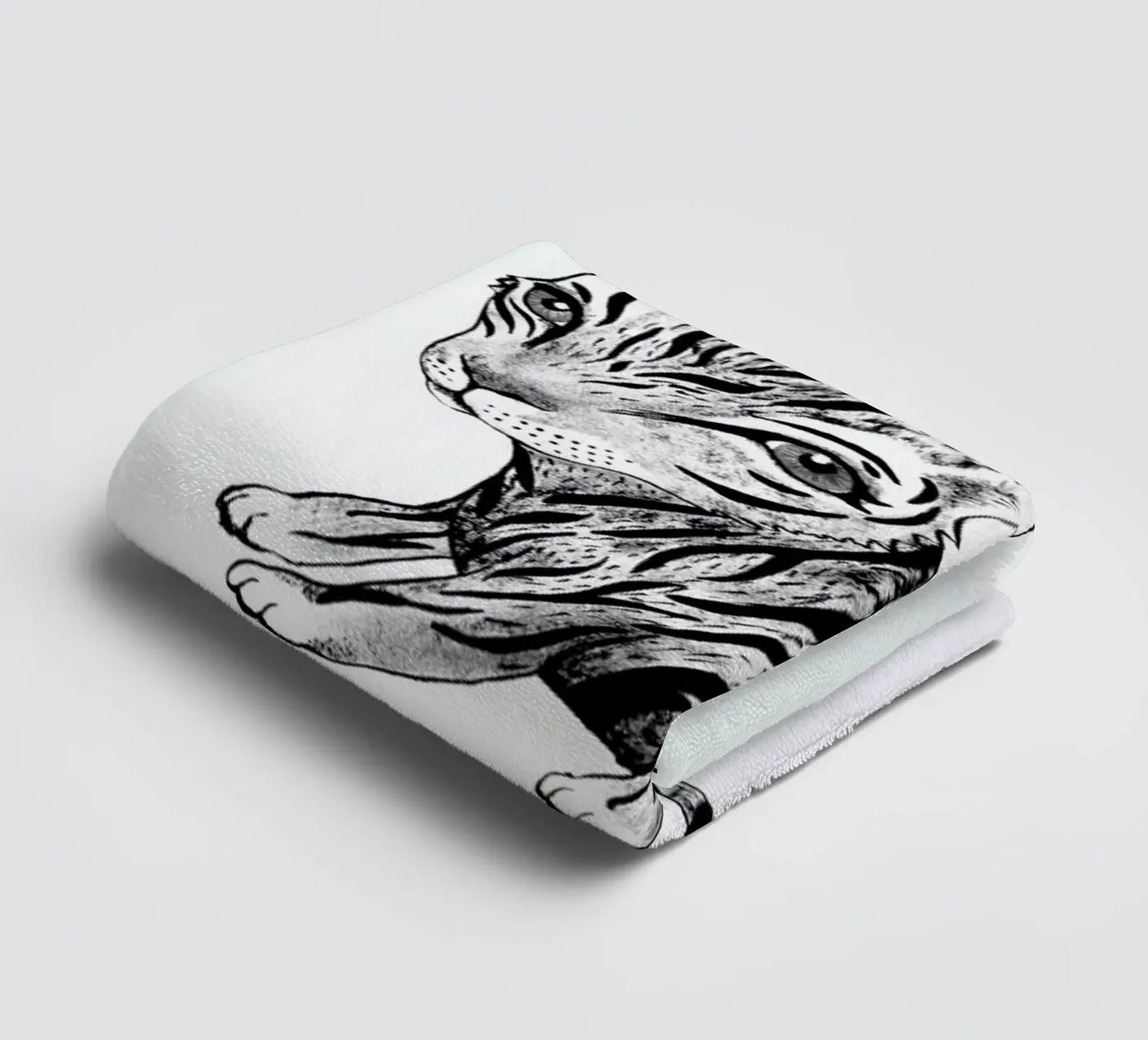 Tiger badhanddoek van Tvinkla