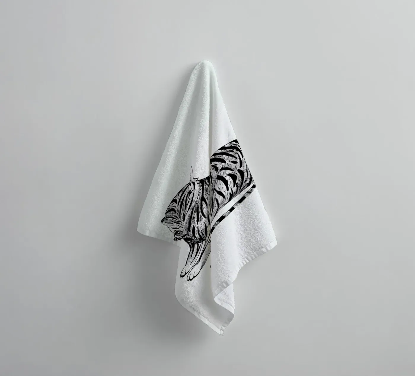 Tiger badhanddoek van Tvinkla