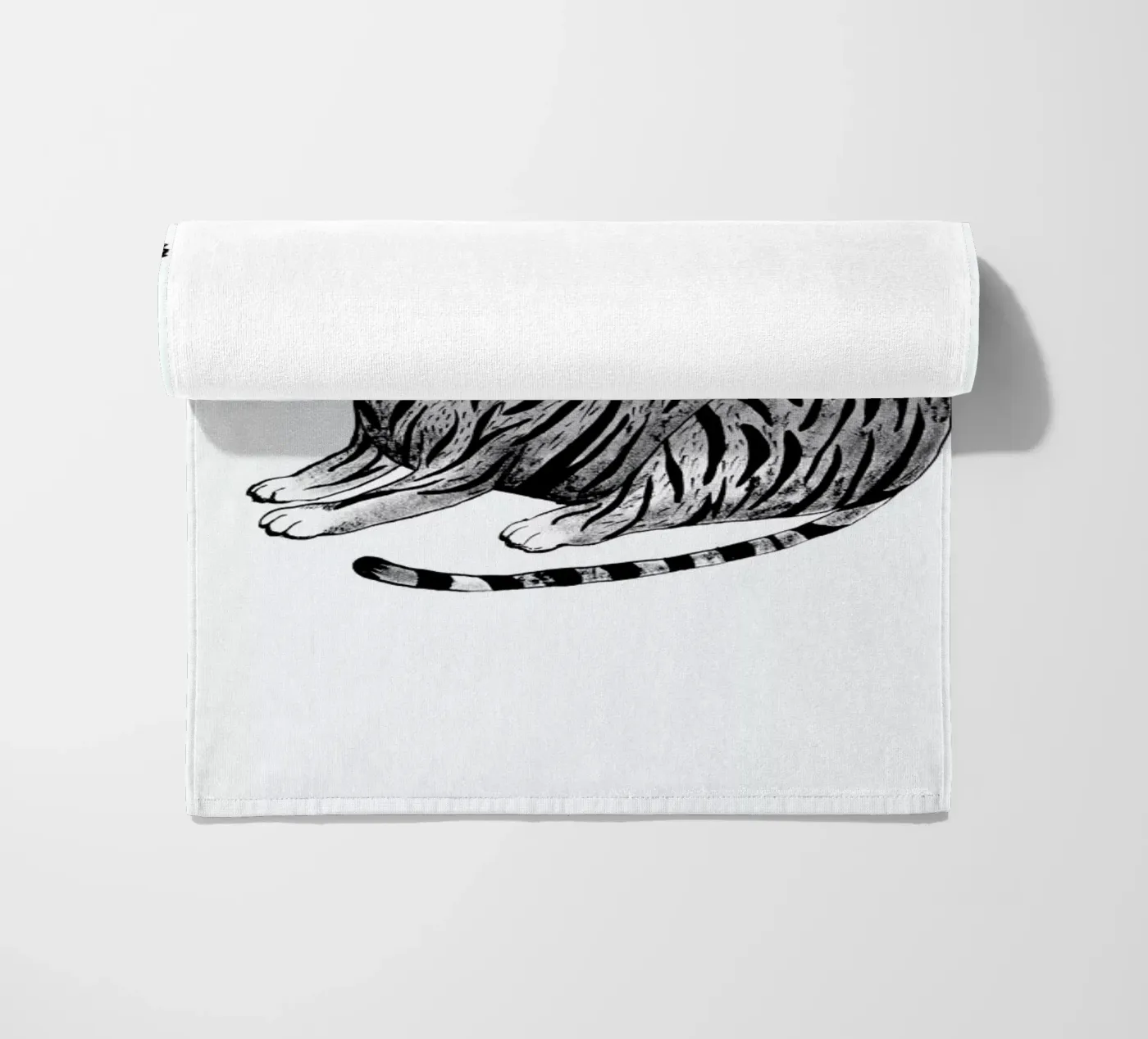 Tiger beach towel by Tvinkla