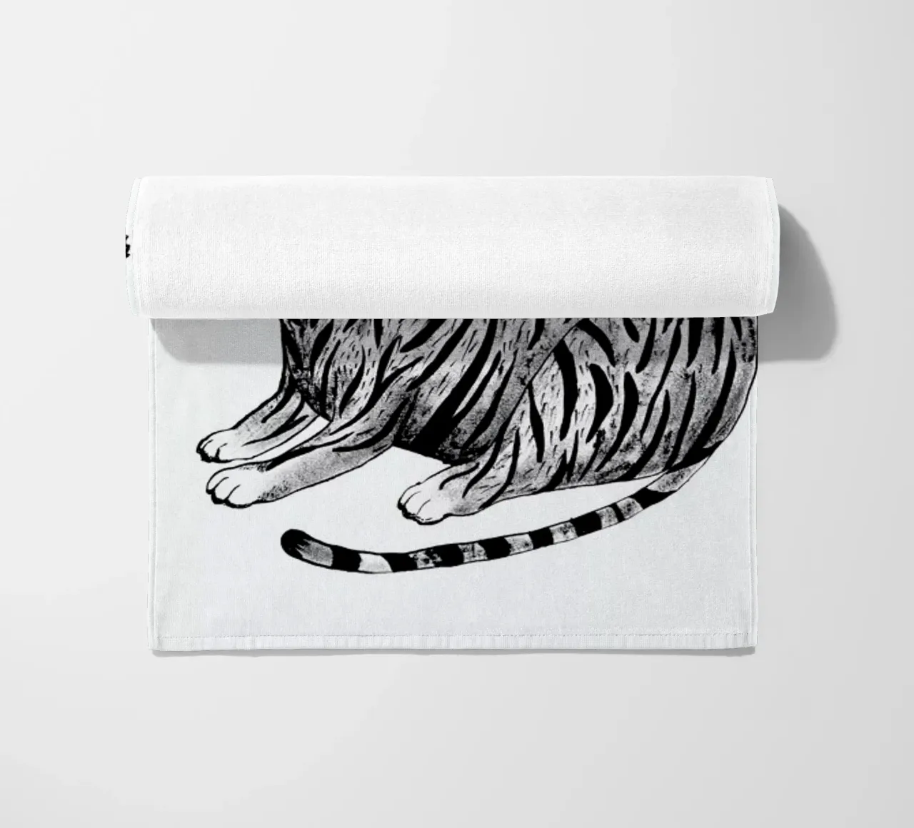Tiger beach towel by Tvinkla