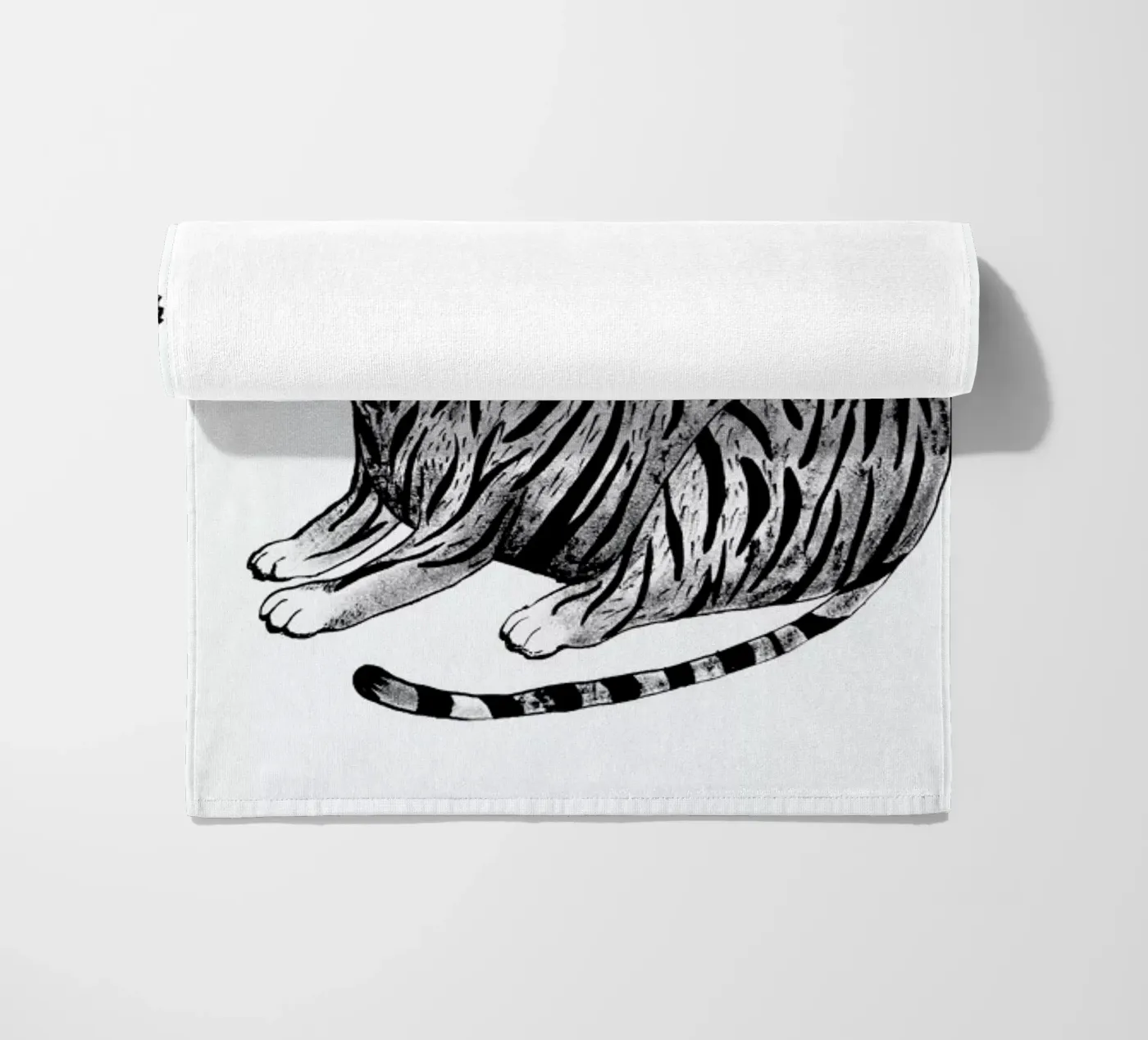 Tiger beach towel by Tvinkla