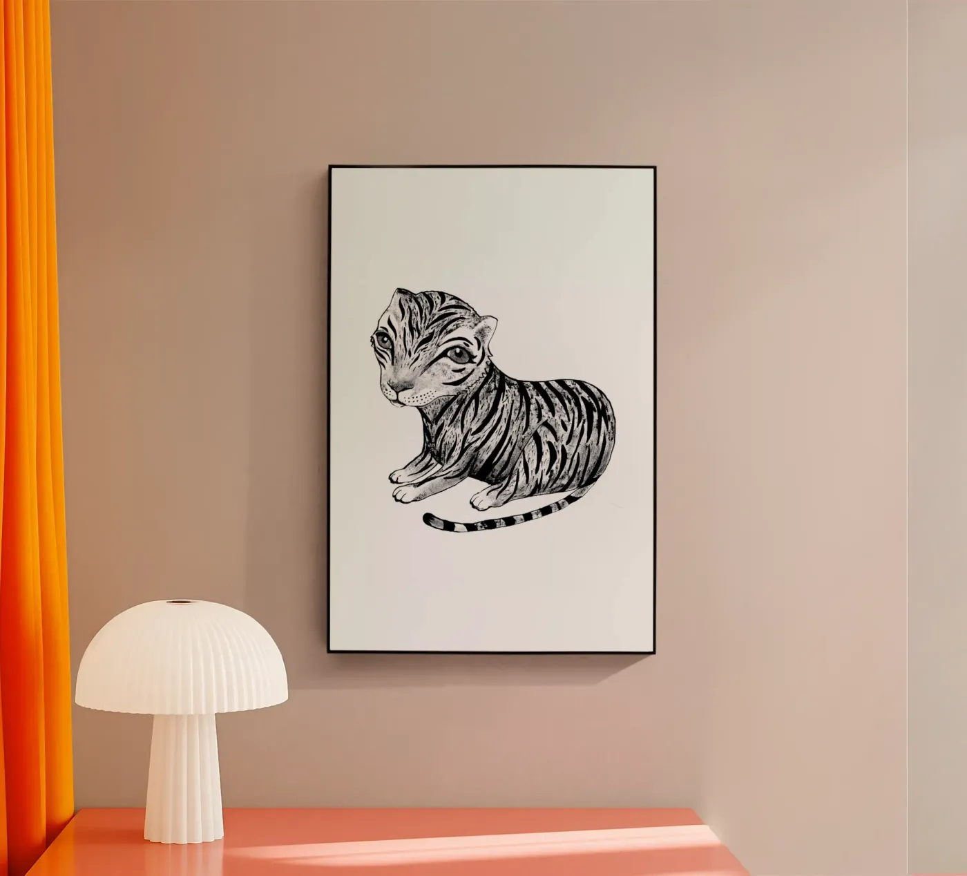Tiger acrylic glass by Tvinkla