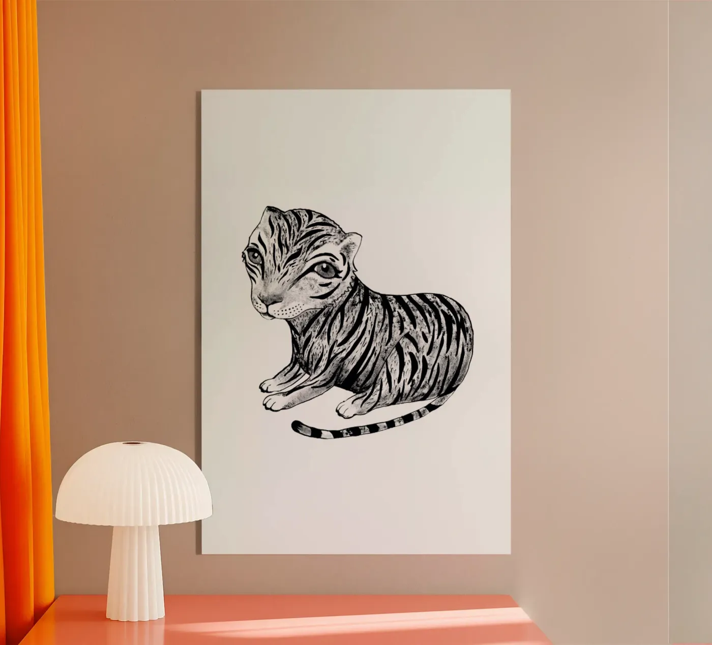 Tiger plexiglas de Tvinkla