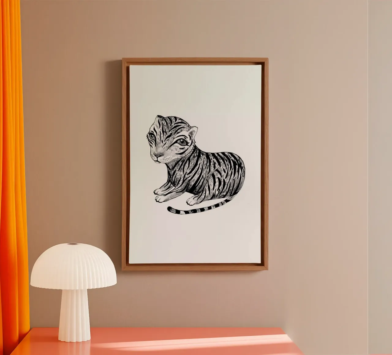 Tiger canvas by Tvinkla