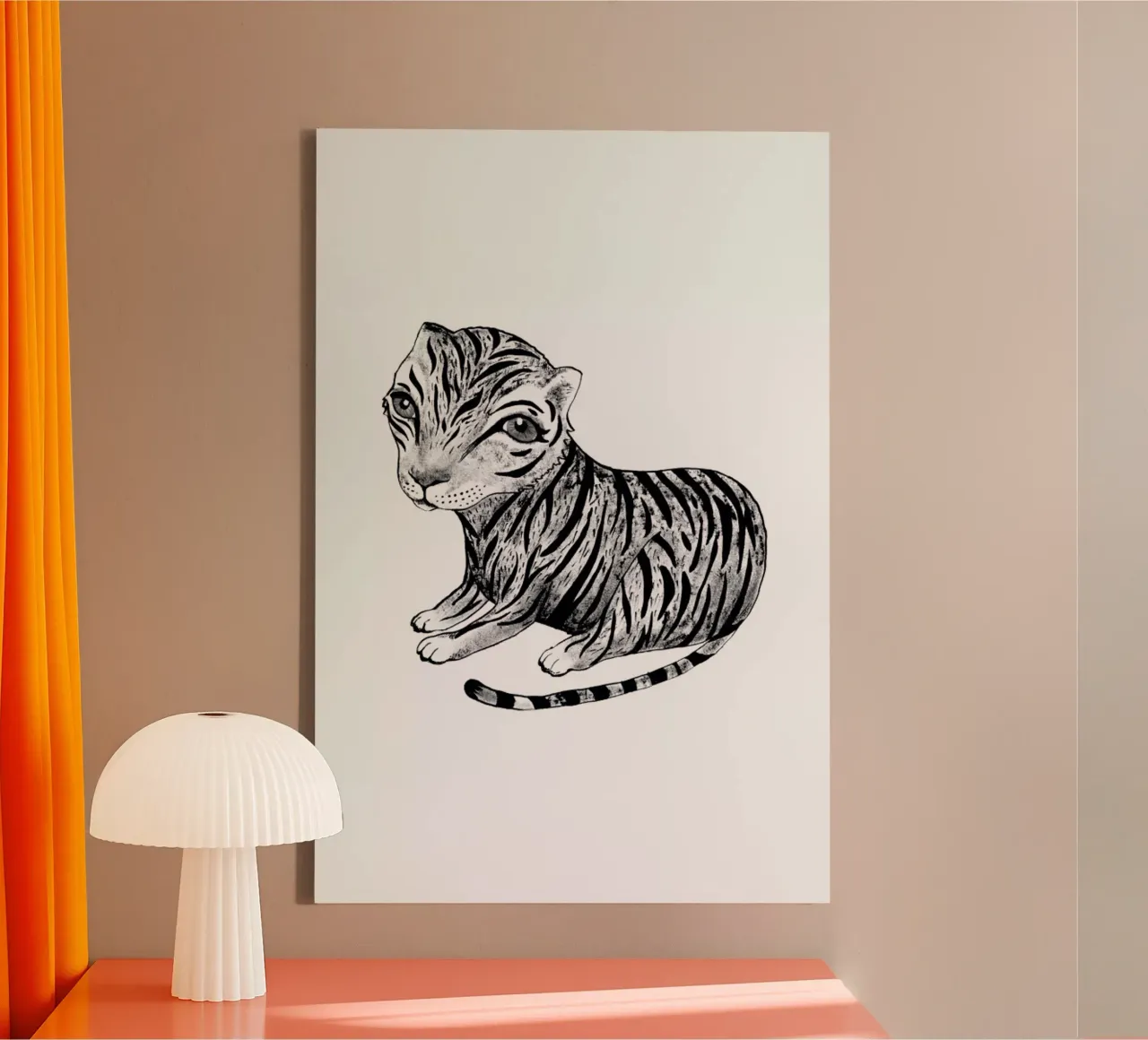 Tiger canvas by Tvinkla
