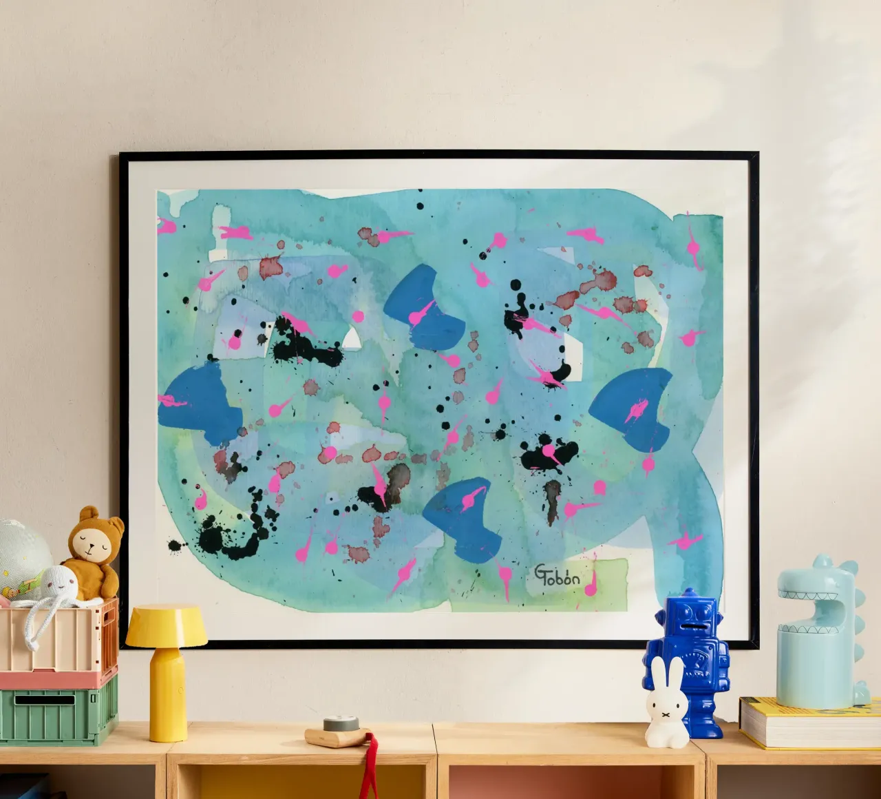 The beginning and the end poster con telaio in plastica da gtobonart