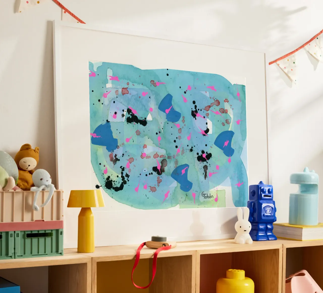 The beginning and the end poster con telaio in plastica da gtobonart