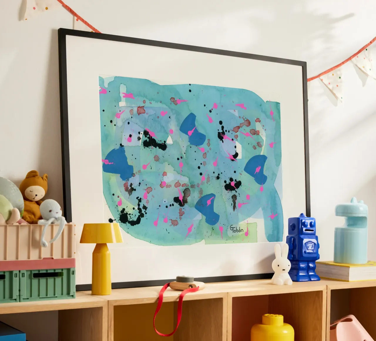 The beginning and the end poster con telaio in plastica da gtobonart