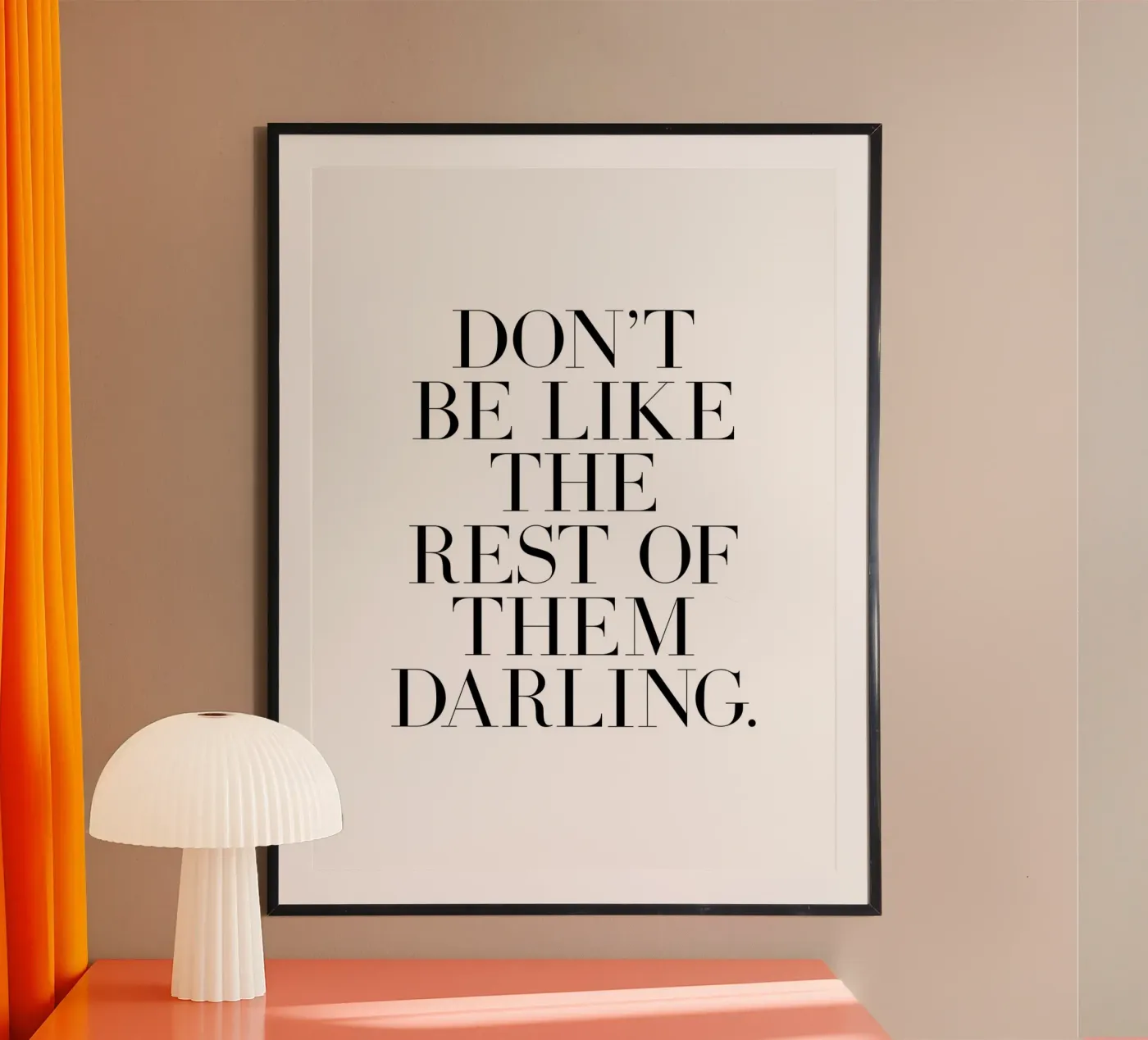 Darling quote poster da Paigaam Studio