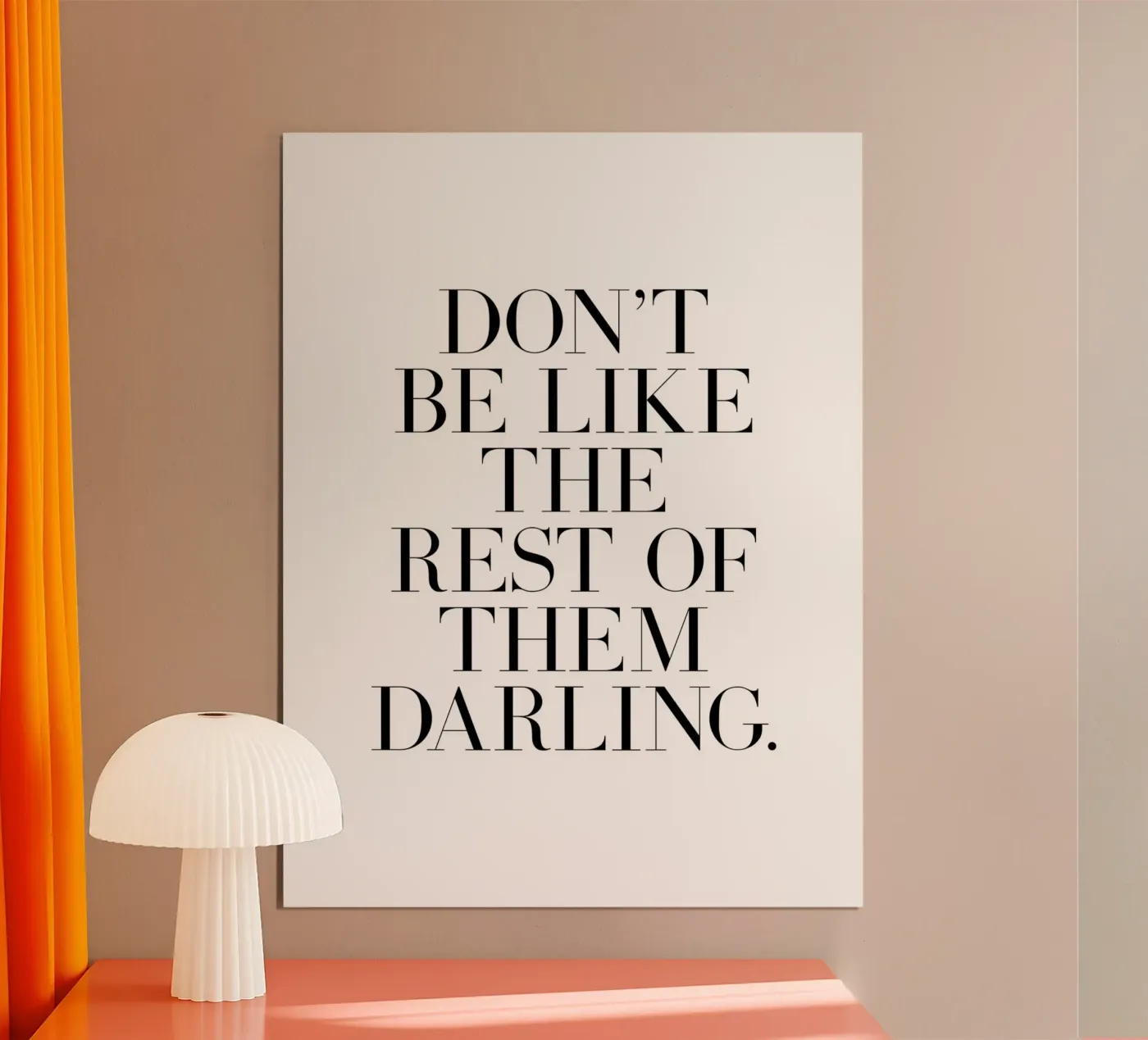 Darling quote poster da Paigaam Studio