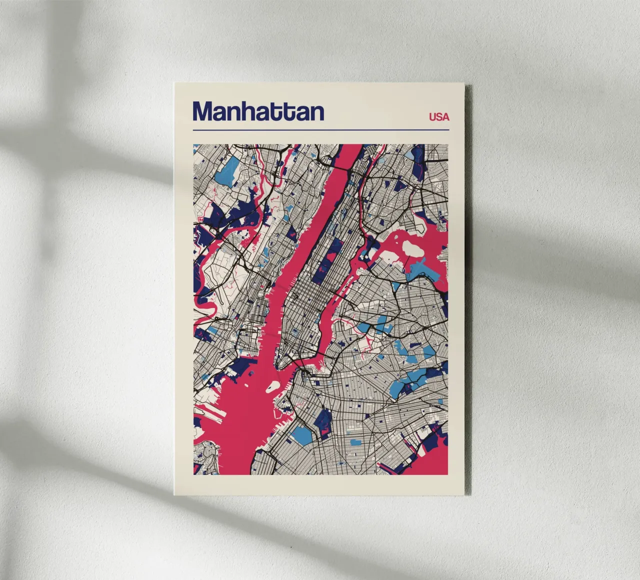 Manhattan in grassetto alluminio dibond da MOOODZART