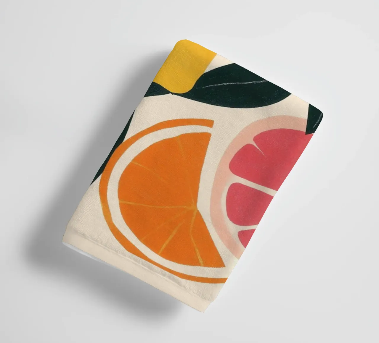 Vibrant Citrus Fruits towel by Melloi Art Print