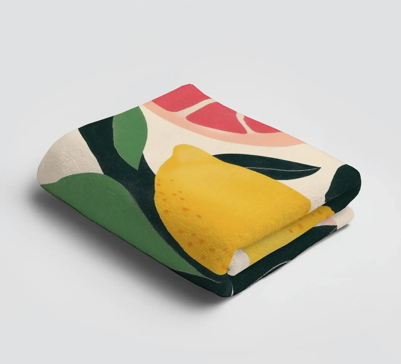 Vibrant Citrus Fruits towel by Melloi Art Print