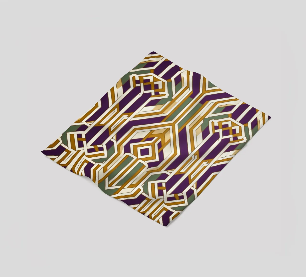 Modello a linee vintage coperta in pile da Carinaprint