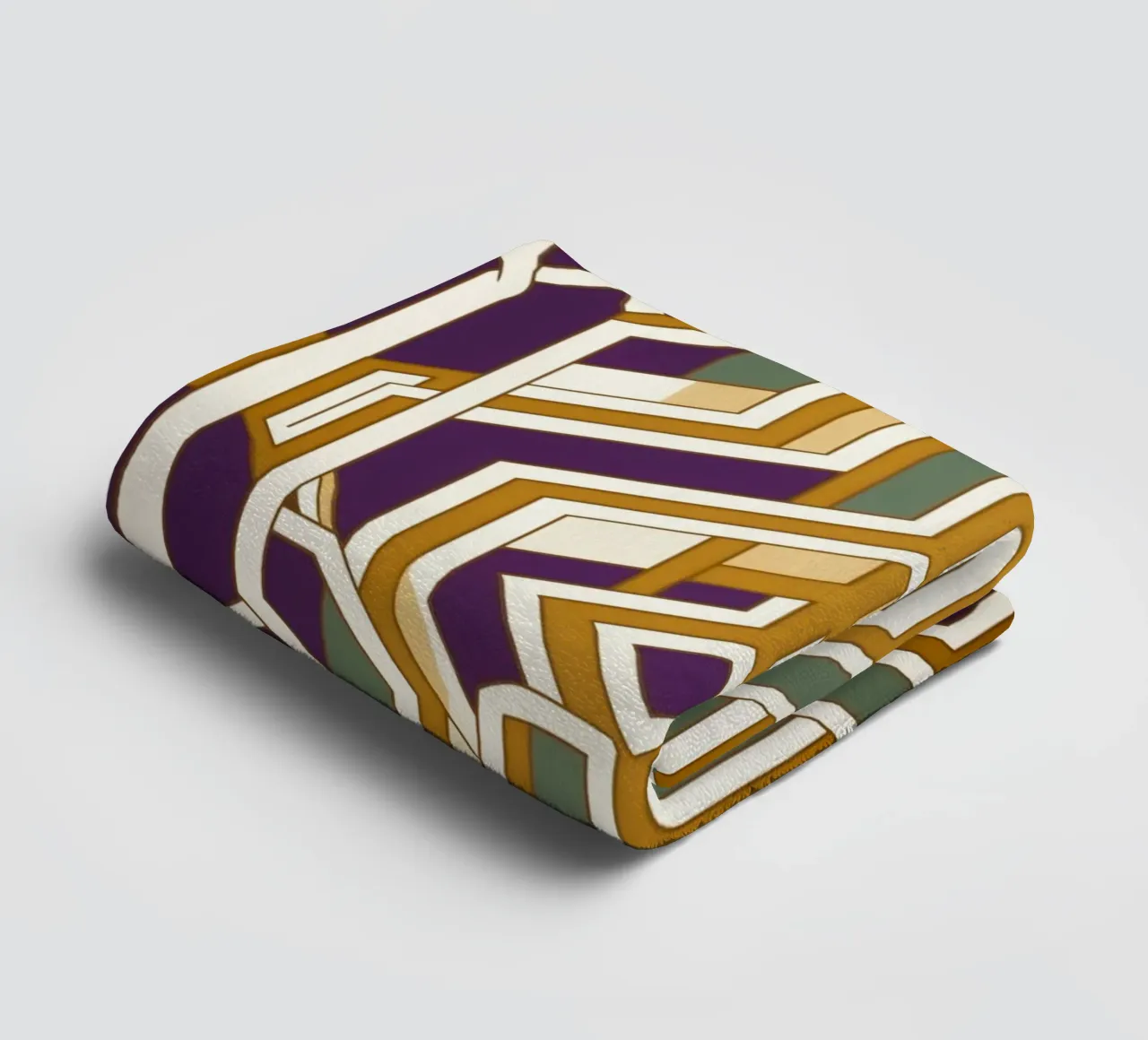 Vintage lines pattern towel by Carinaprint