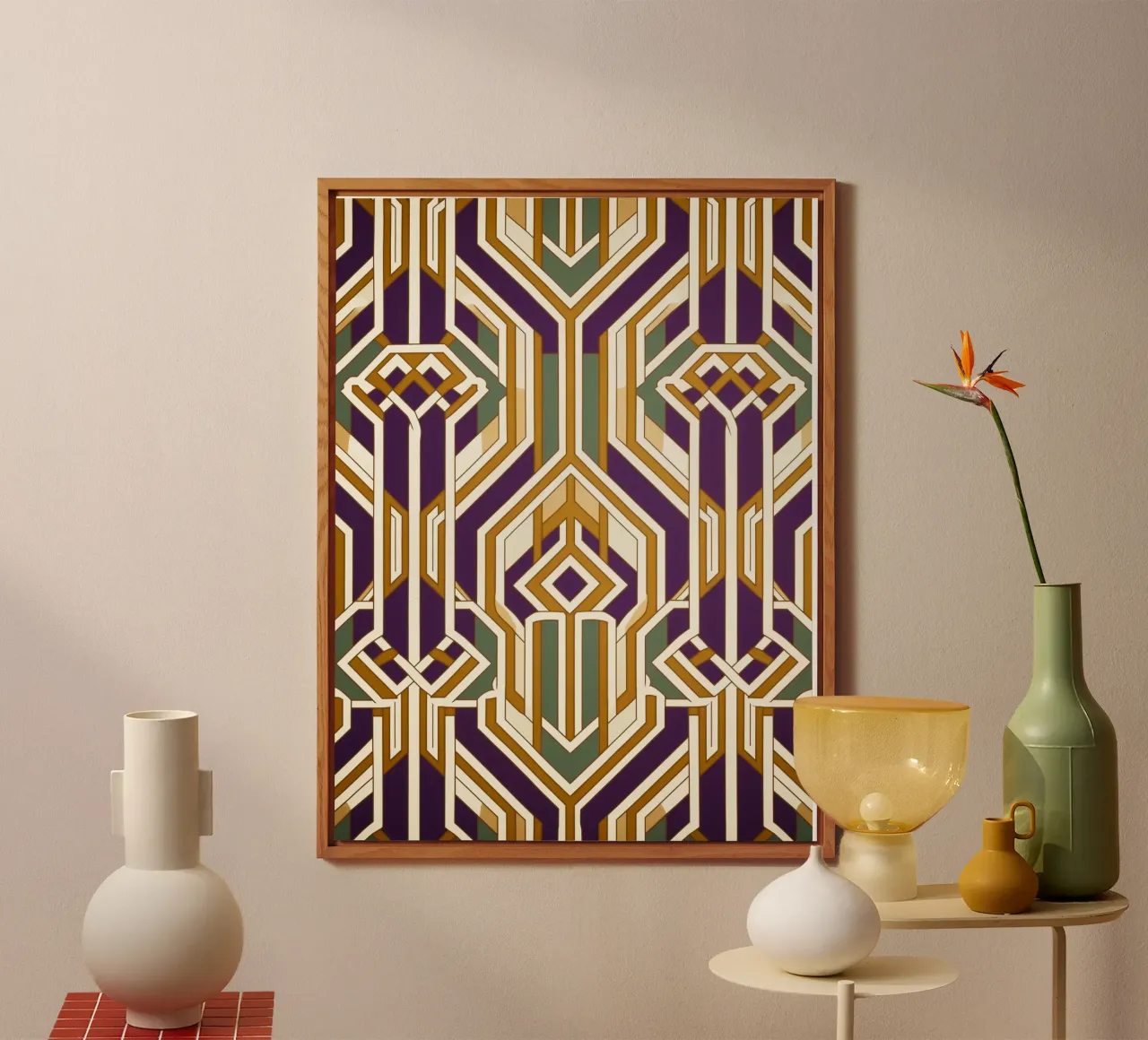 Modello a linee vintage alluminio dibond da Carinaprint