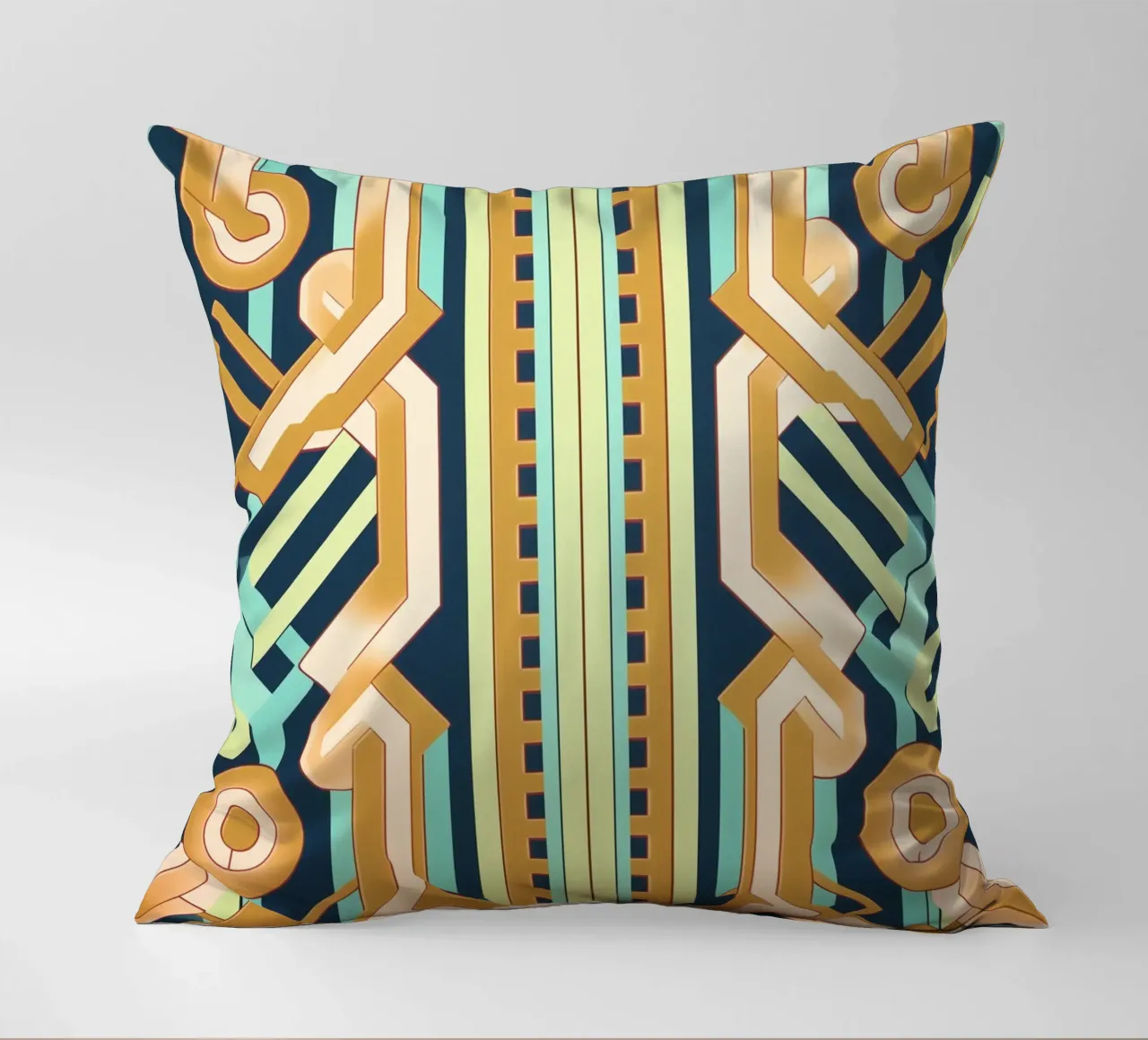 Midcentury Muster Chic Kissen von Carinaprint
