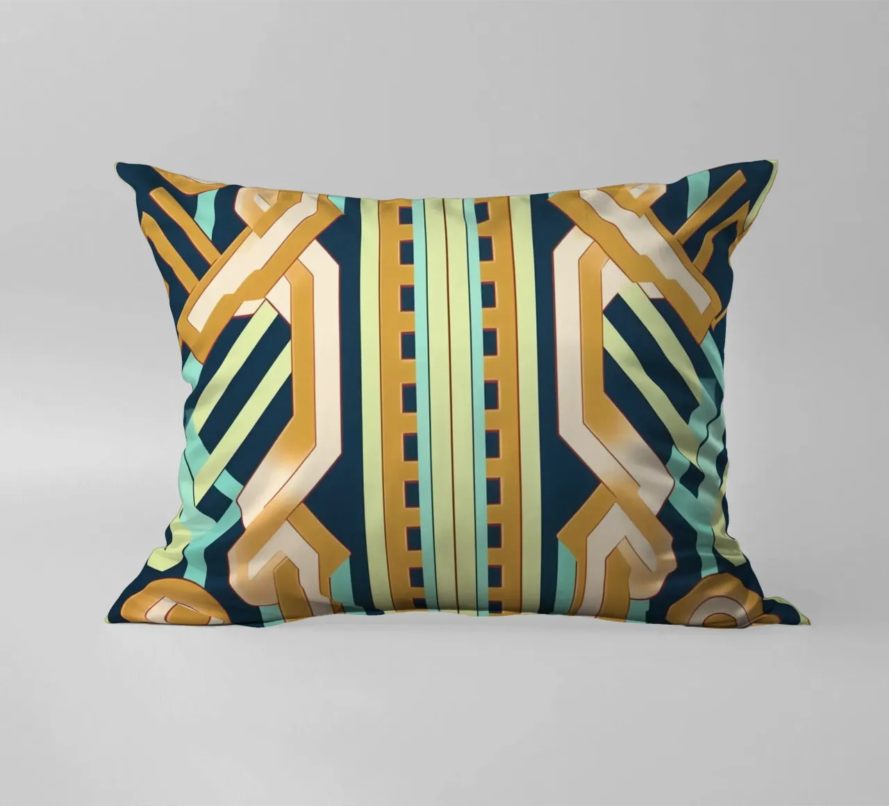 Midcentury Muster Chic Kissen von Carinaprint