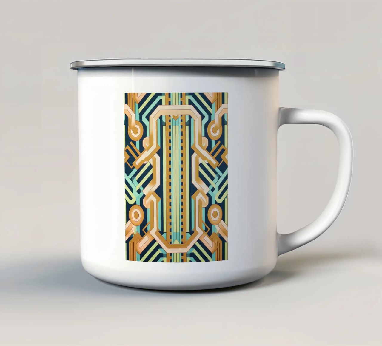 Muster Chic di metà secolo tazza in smalto da Carinaprint