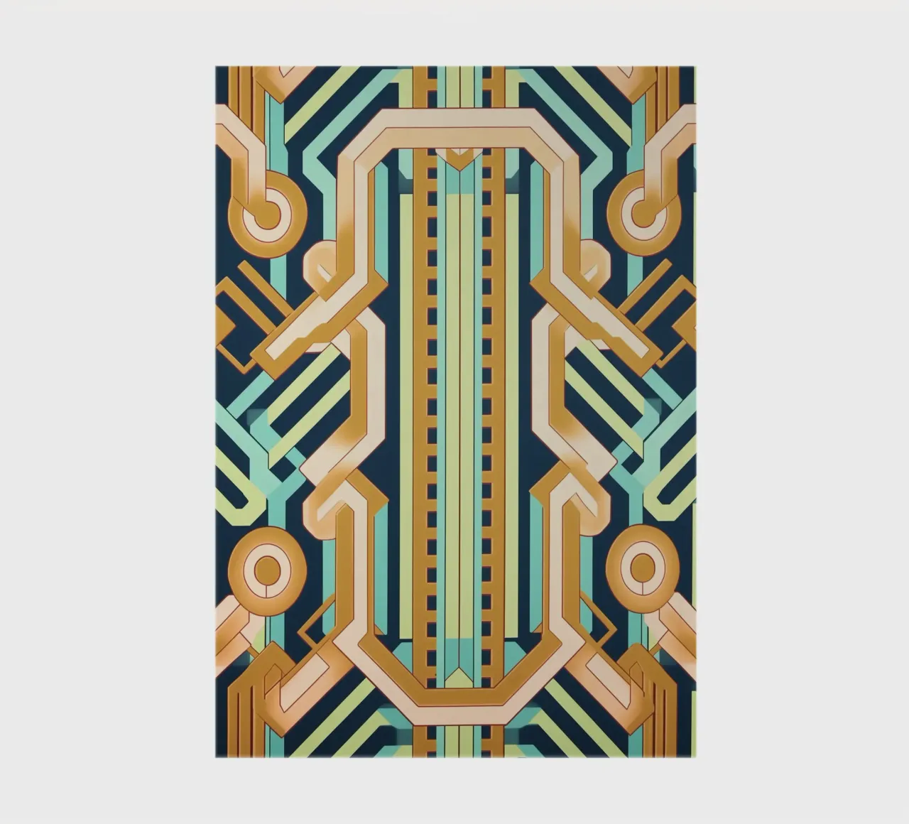 Midcentury Muster Chic notebook by Carinaprint