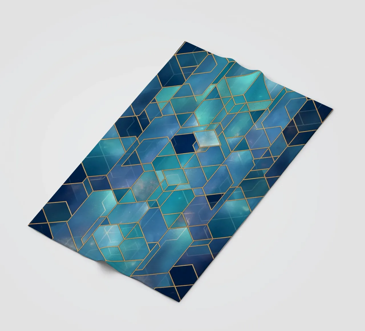 Elegant symmetry pattern fleece blanket by Carinaprint