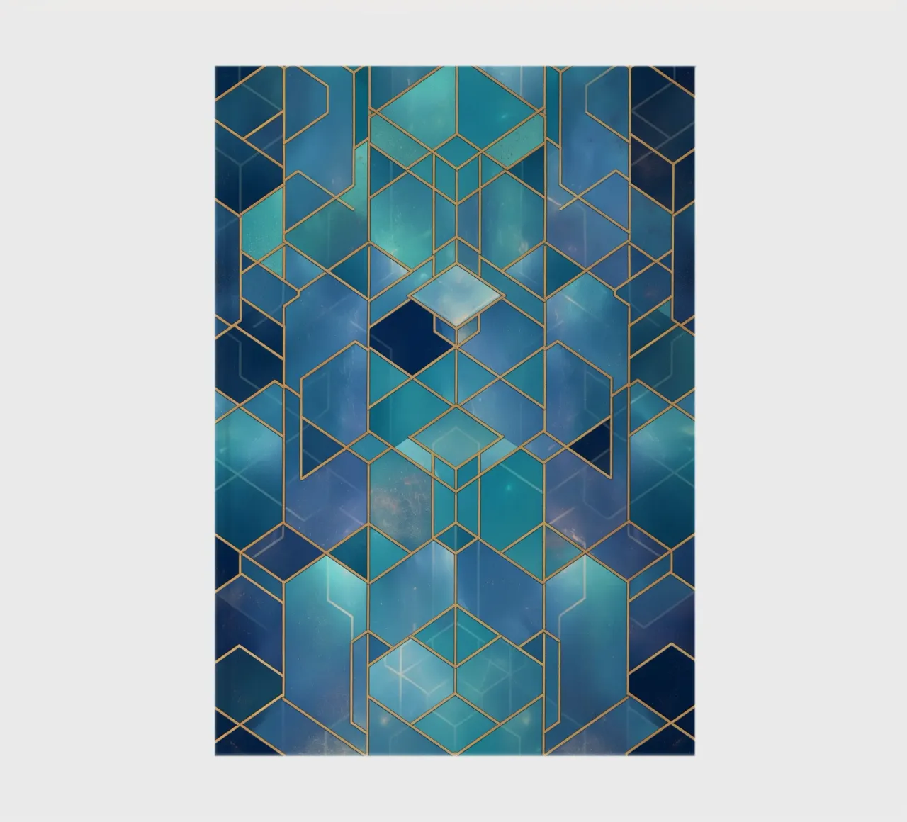 Elegant symmetry pattern notebook by Carinaprint
