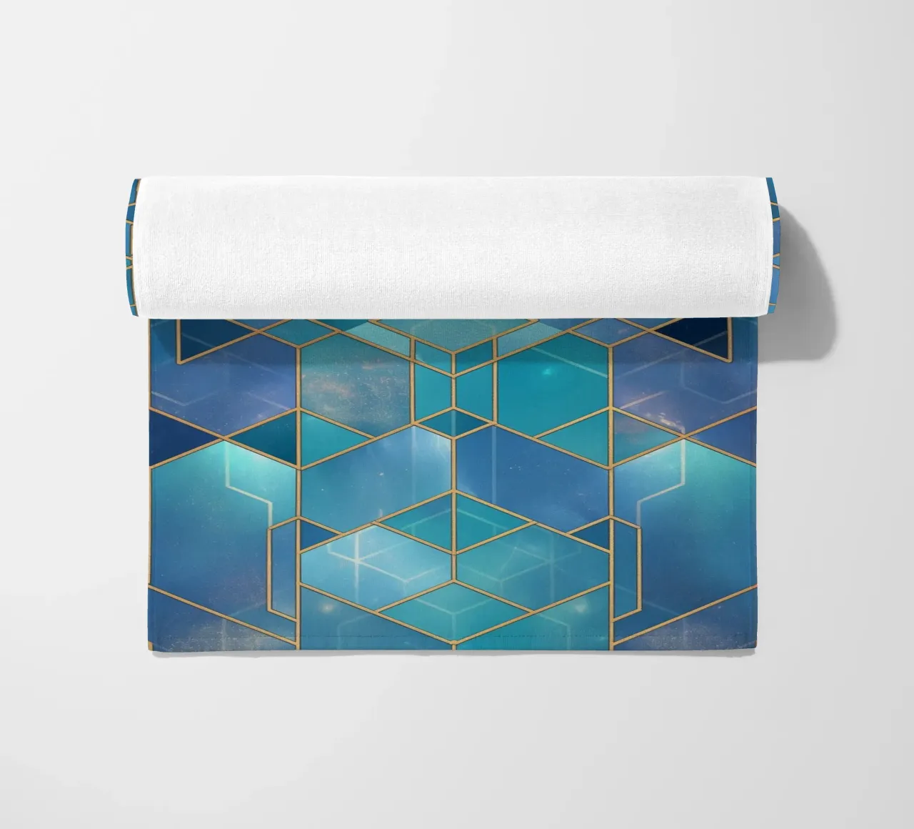 Elegant symmetry pattern beach towel by Carinaprint