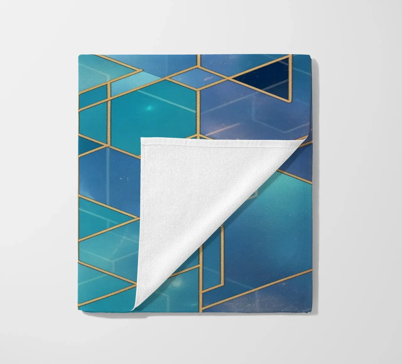 Elegant symmetry pattern beach towel by Carinaprint