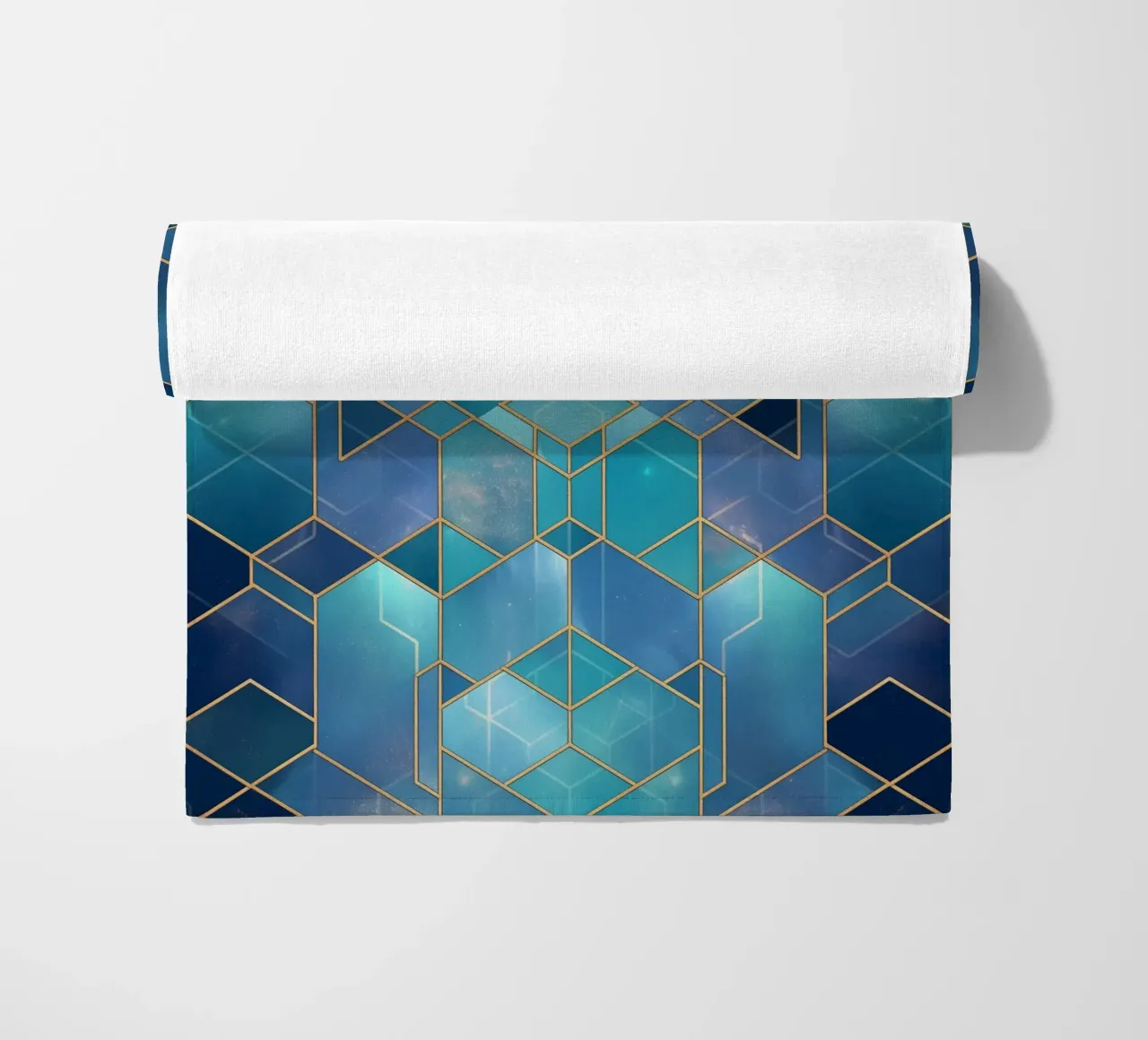 Elegant symmetry pattern beach towel by Carinaprint