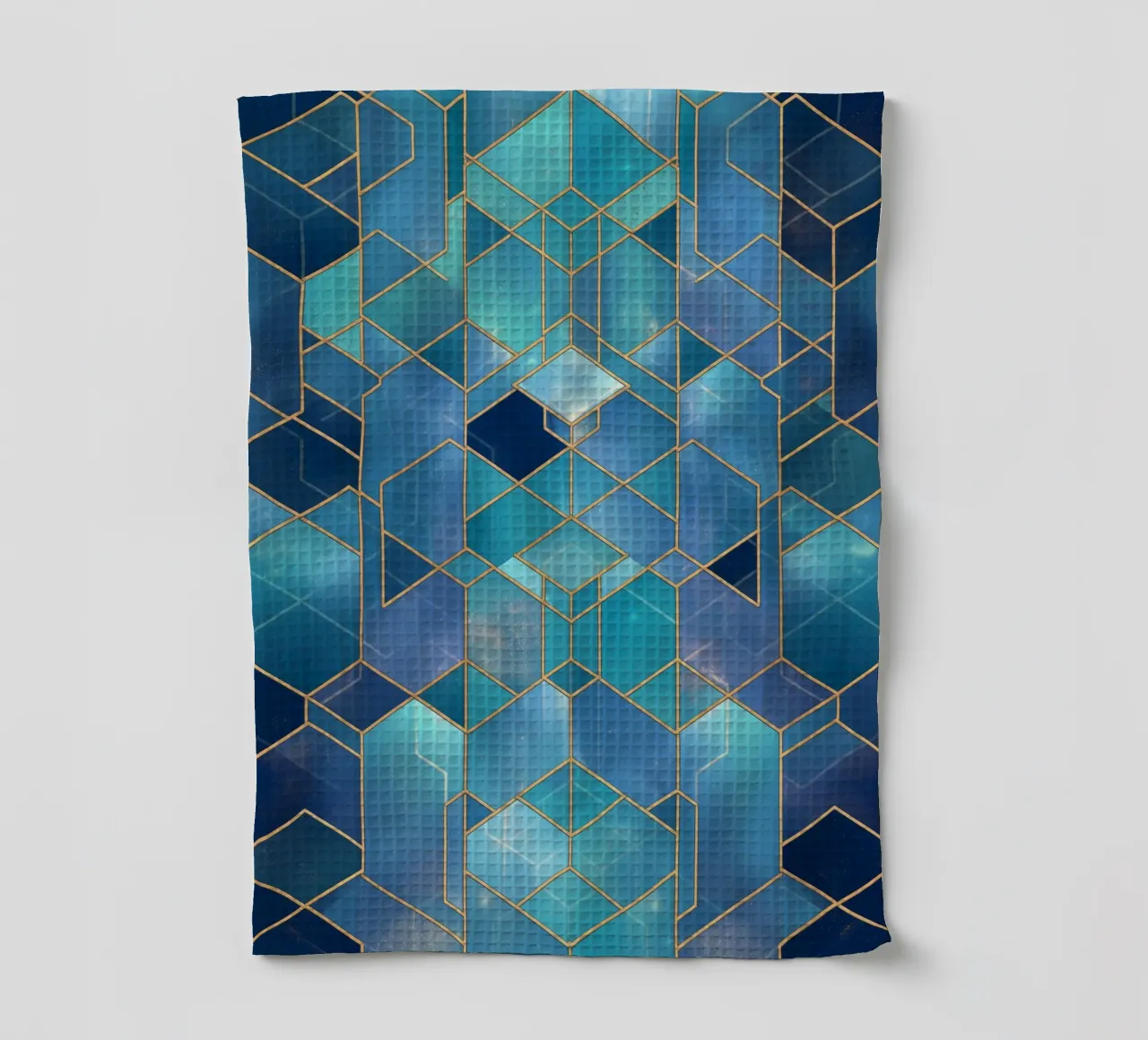 Elegant symmetry pattern tea towel by Carinaprint