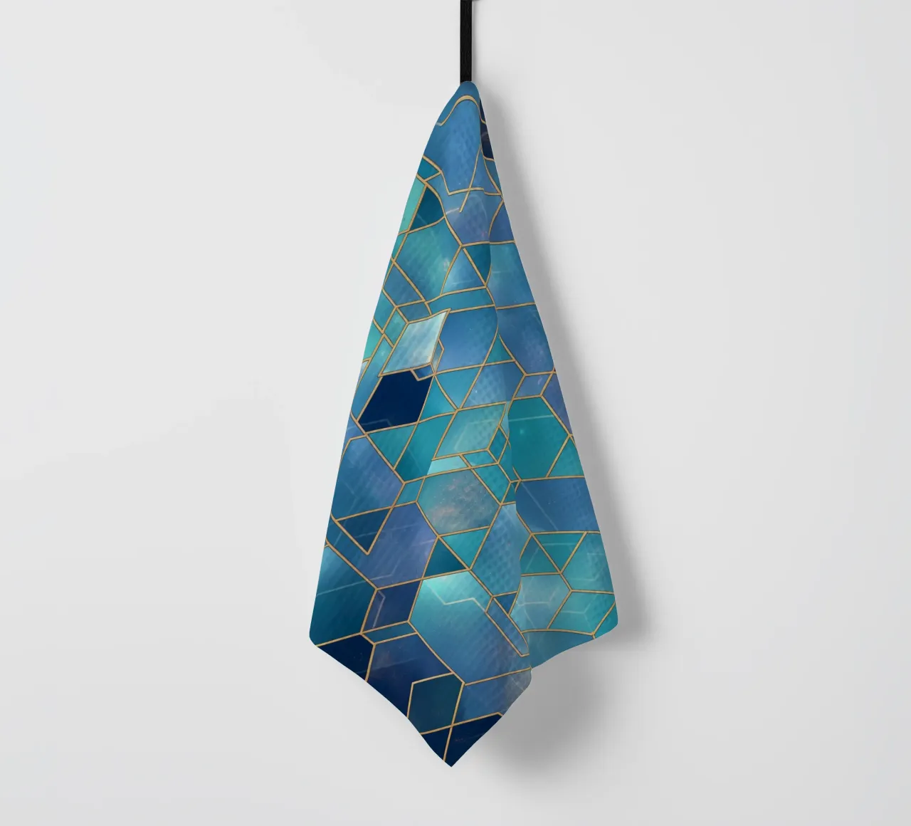 Elegant symmetry pattern tea towel by Carinaprint