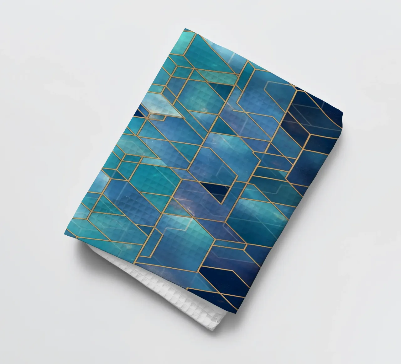 Elegant symmetry pattern tea towel by Carinaprint