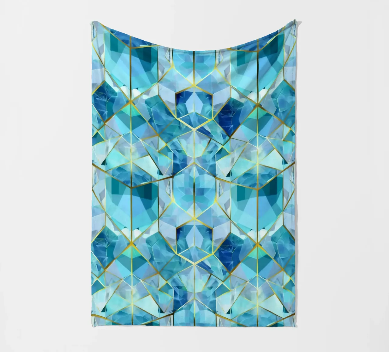 Cristalli subacquei blu coperta in pile da Carinaprint