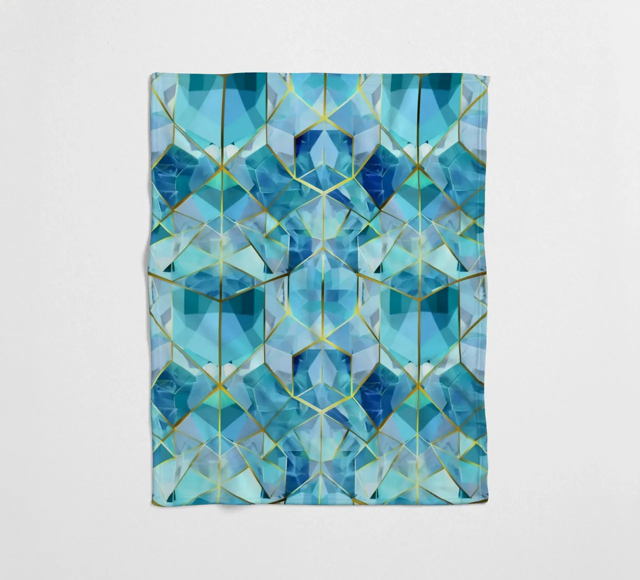 Cristalli subacquei blu coperta in pile da Carinaprint