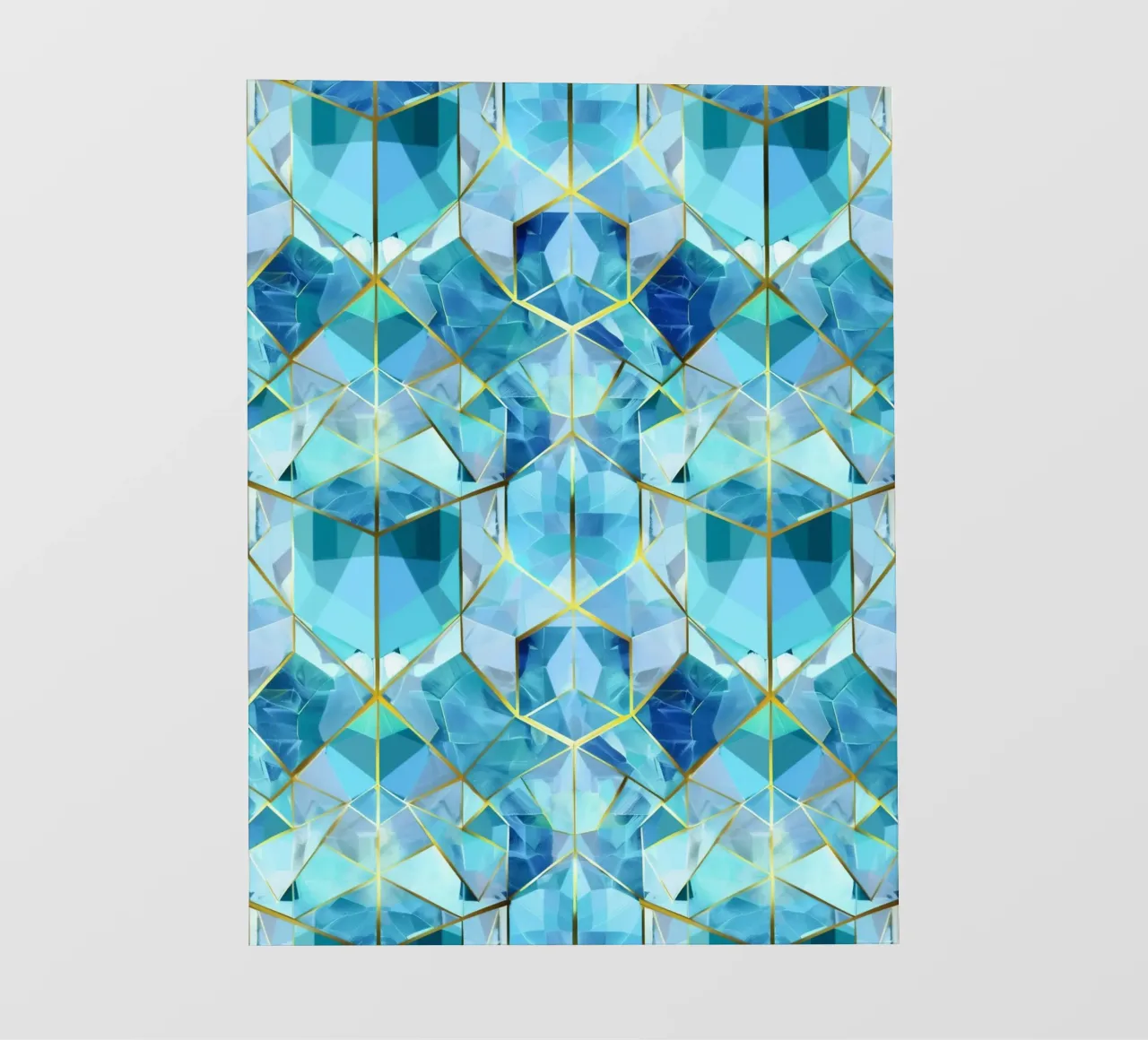 Cristalli subacquei blu telo in pvc da Carinaprint