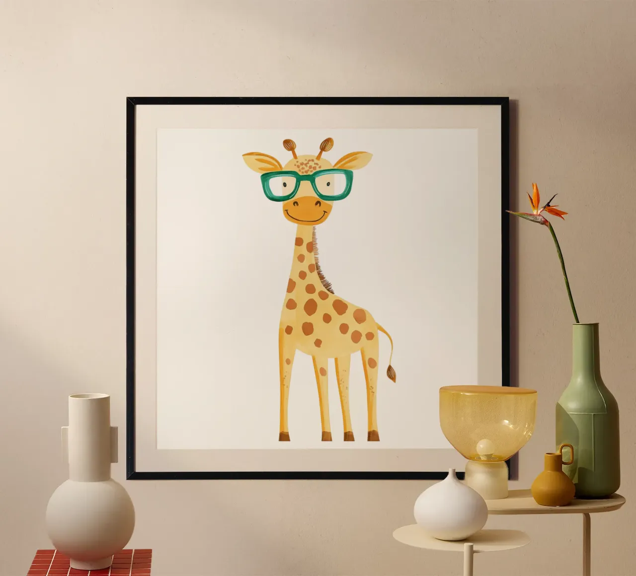 Cute Giraffe poster da HookASmile