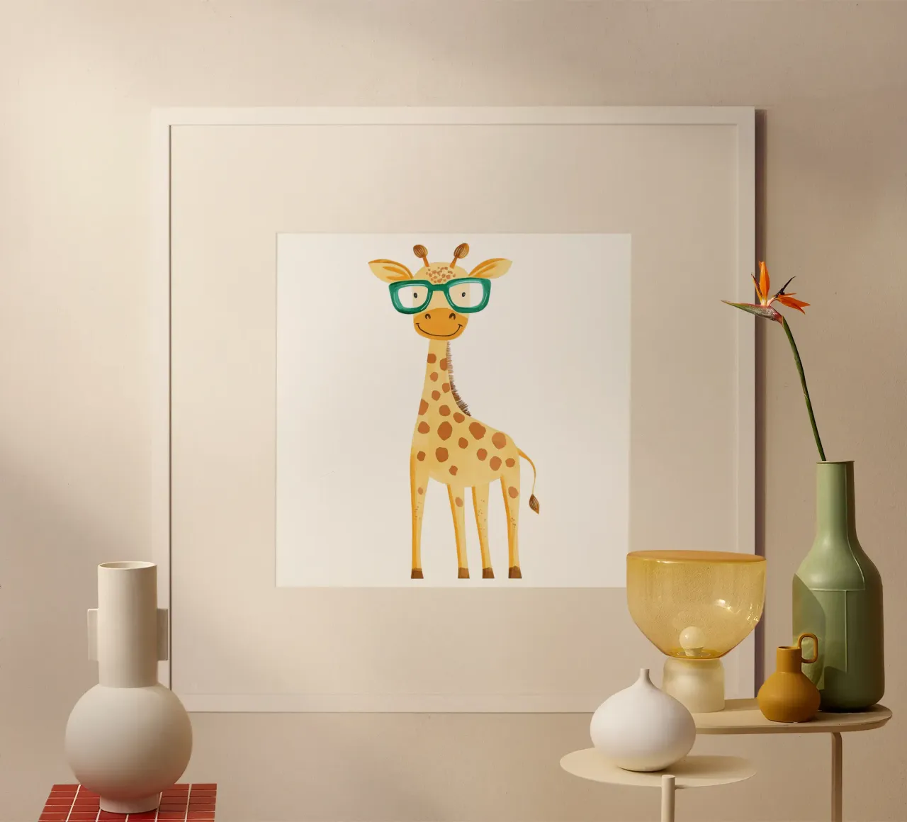 Cute Giraffe poster da HookASmile